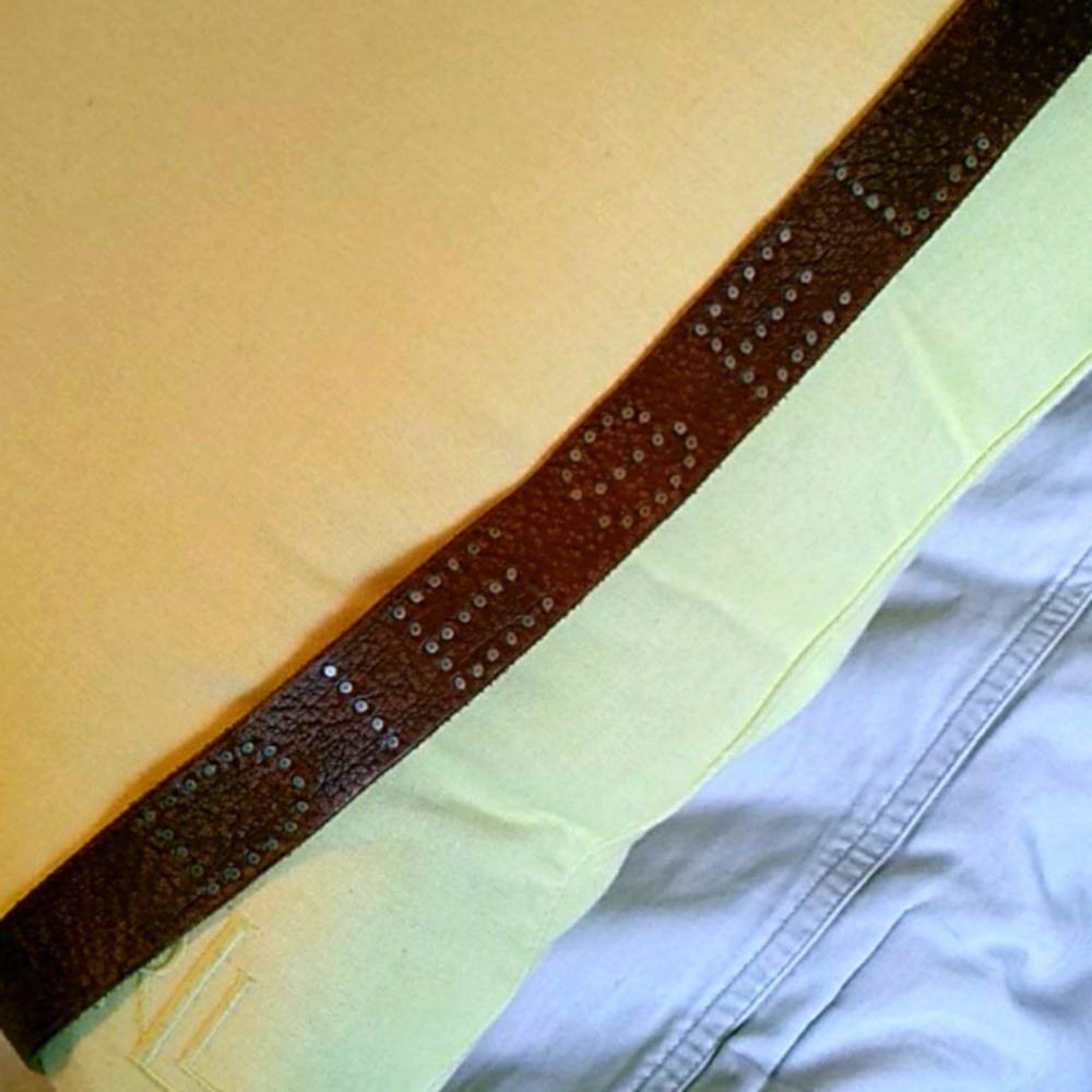 Leather belt